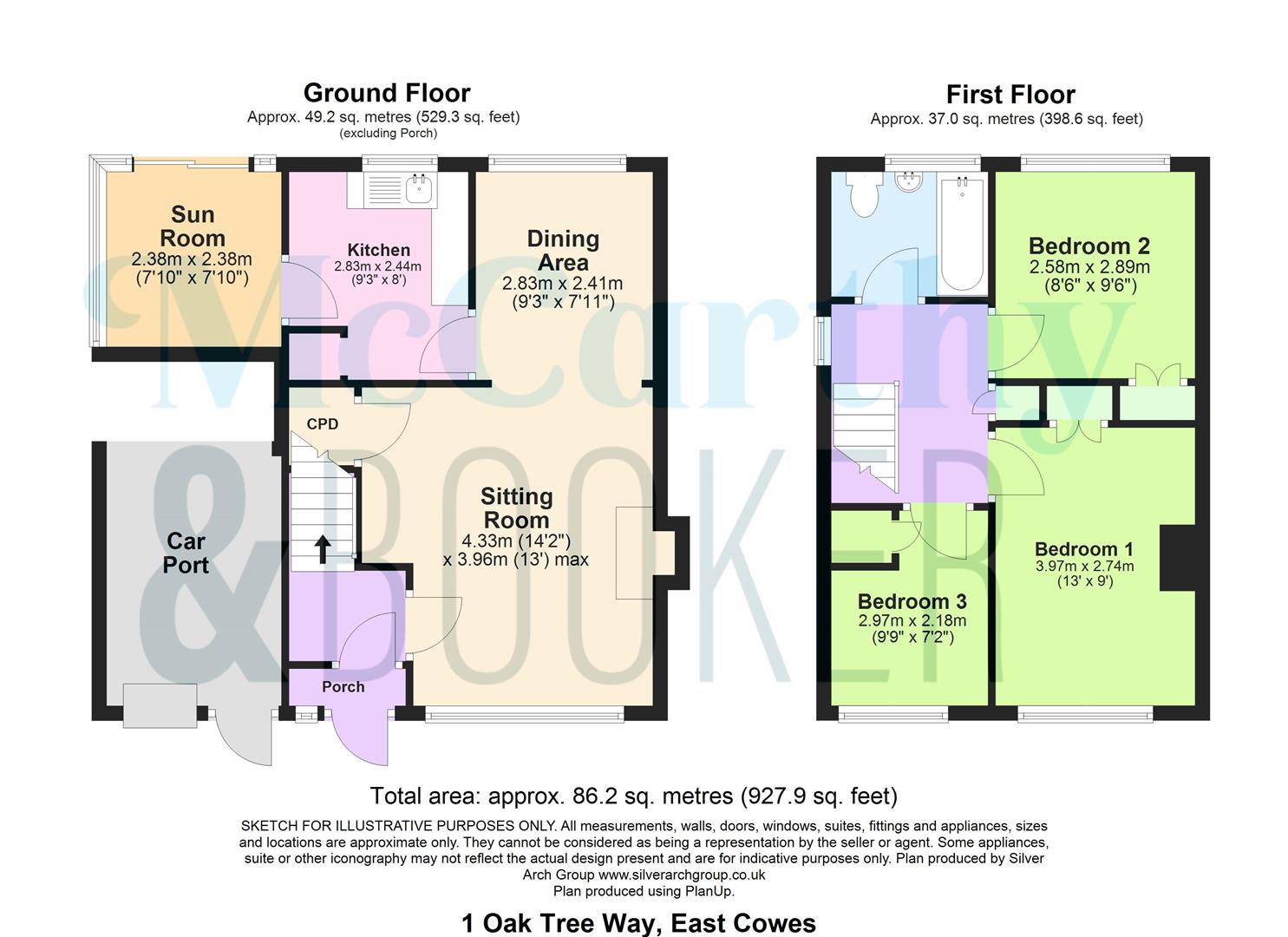 CHAIN FREE AND WITH HUGE POTENTIAL - Oak Tree Way, East Cowes floorplan